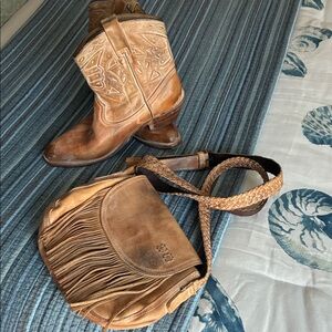 Bed Stu Boots and crossbody bag set